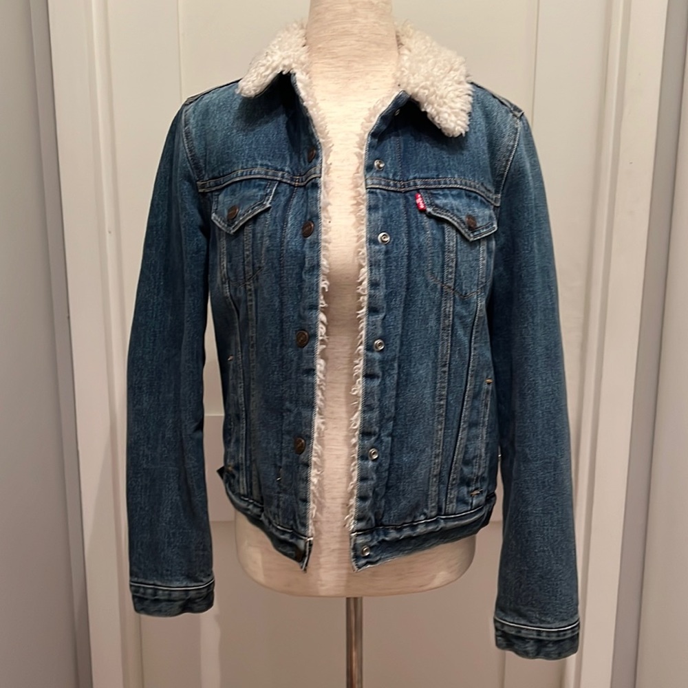 Levi’s denim Sherpa fleece jacket